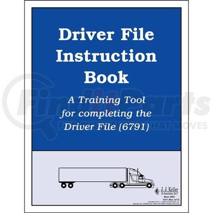 6731 by JJ KELLER - Driver File Instruction Book - Services Edition