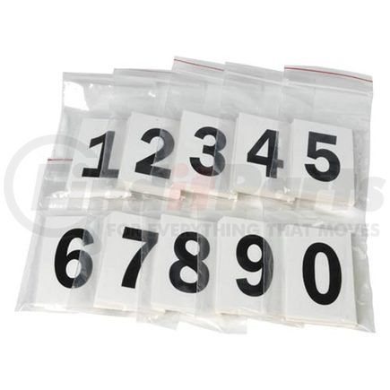 770 by JJ KELLER - Two-Inch Vinyl Numbers Kit - Clear Vinyl