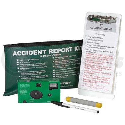7776 by JJ KELLER - Accident Compliance Kit in Vinyl Pouch w/ 35mm Film Camera - Bilingual - With 35mm Film Camera