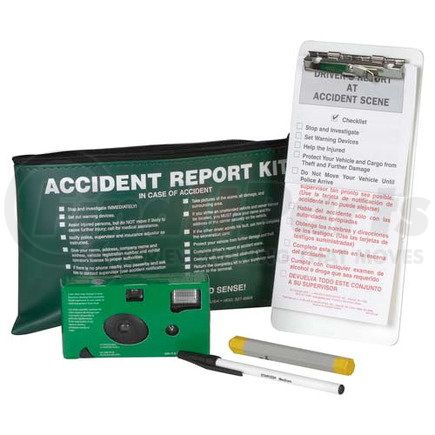 JJ Keller 7776 Accident Compliance Kit in Vinyl Pouch w/ 35mm Film Camera - Bilingual - With 35mm Film Camera