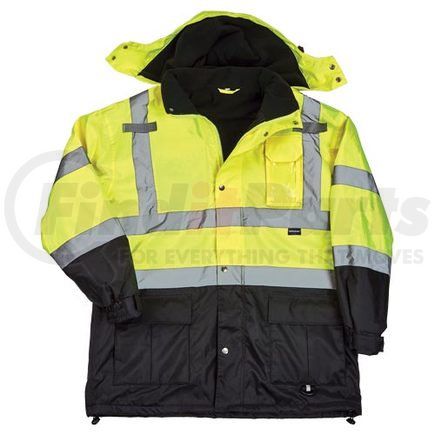 61435 by JJ KELLER - J. J. Keller™ SAFEGEAR™ Fleece-Lined Parka Jacket Type R Class 3 - Medium Jacket