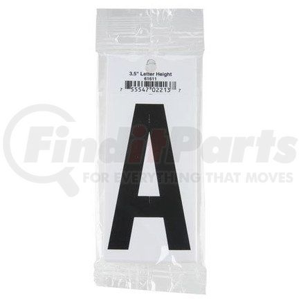 61611 by JJ KELLER - 3.5" Vinyl Letter Packs – Retail Packaging - Letter A