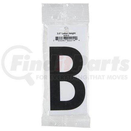 61612 by JJ KELLER - 3.5" Vinyl Letter Packs – Retail Packaging - Letter B