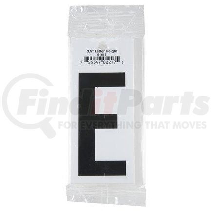 61615 by JJ KELLER - 3.5" Vinyl Letter Packs – Retail Packaging - Letter E