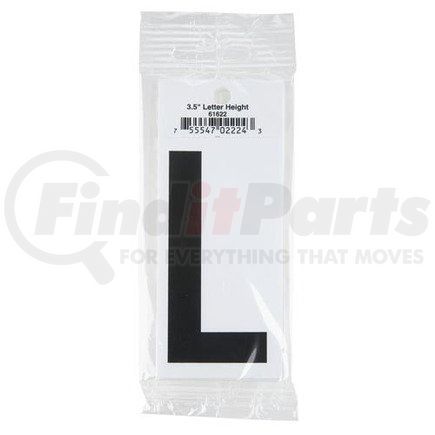 61622 by JJ KELLER - 3.5" Vinyl Letter Packs – Retail Packaging - Letter L