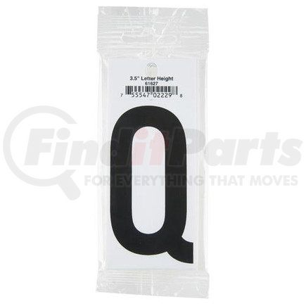 61627 by JJ KELLER - 3.5" Vinyl Letter Packs – Retail Packaging - Letter Q