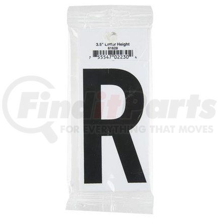 61628 by JJ KELLER - 3.5" Vinyl Letter Packs – Retail Packaging - Letter R