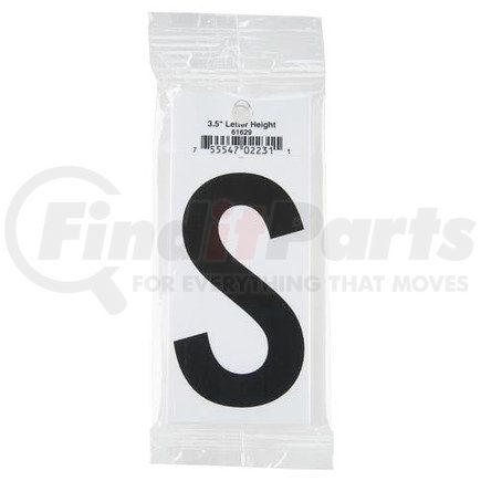 61629 by JJ KELLER - 3.5" Vinyl Letter Packs – Retail Packaging - Letter S