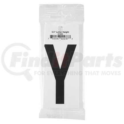 61635 by JJ KELLER - 3.5" Vinyl Letter Packs – Retail Packaging - Letter Y