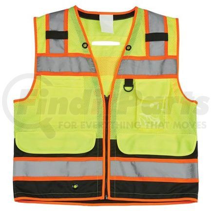 62509 by JJ KELLER - J. J. Keller SAFEGEAR Black Bottom Safety Vest Type R Class 2 - Zipper Closure - S/M Safety Vest