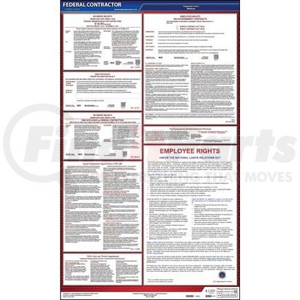 62725 by JJ KELLER - Federal Contractor Poster - English Poster