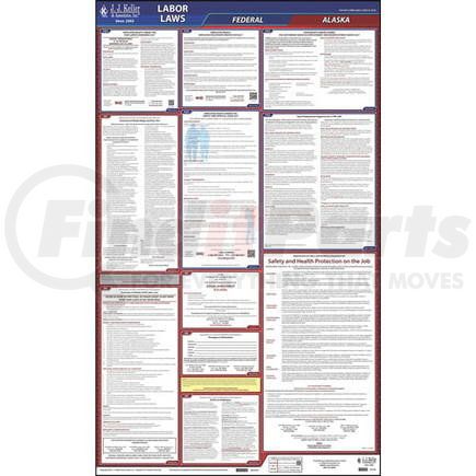 62746 by JJ KELLER - 2022 Alaska & Federal Labor Law Posters - All-In-One State & Federal Poster (English)