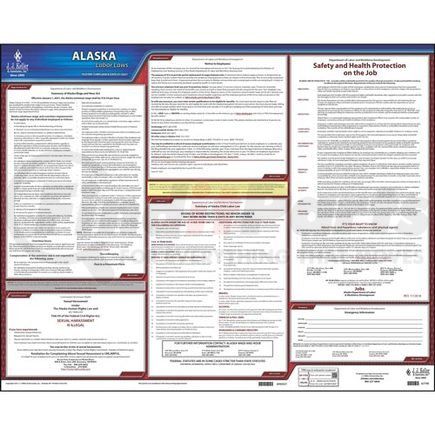 62748 by JJ KELLER - 2022 Alaska & Federal Labor Law Posters - State Only Poster (English)