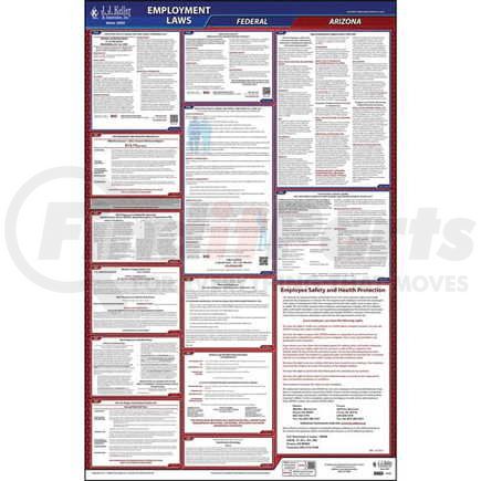 62758 by JJ KELLER - 2022 Arizona & Federal Labor Law Posters - All-In-One State & Federal Poster (English)