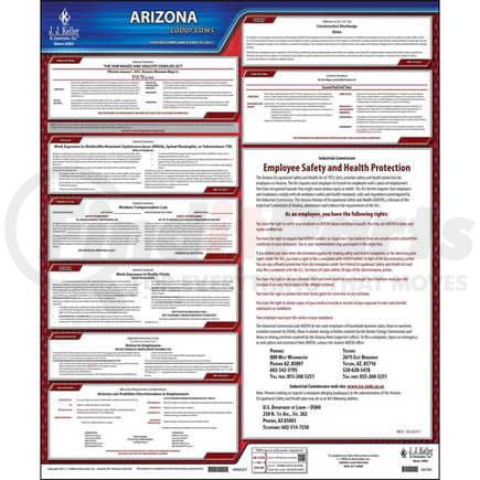 62760 by JJ KELLER - 2022 Arizona & Federal Labor Law Posters - State Only Poster (English)