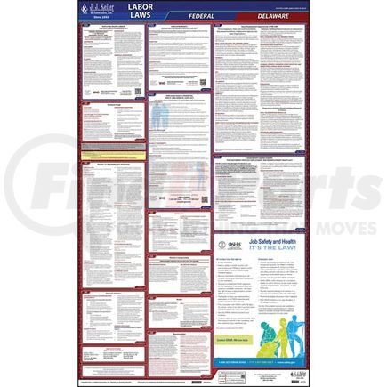 62776 by JJ KELLER - 2021 Delaware & Federal Labor Law Posters - All-In-One State & Federal Poster (English)