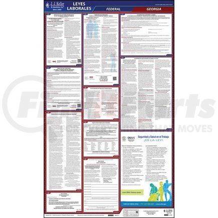 62785 by JJ KELLER - 2022 Georgia & Federal Labor Law Posters - All-In-One State & Federal Poster (Spanish)