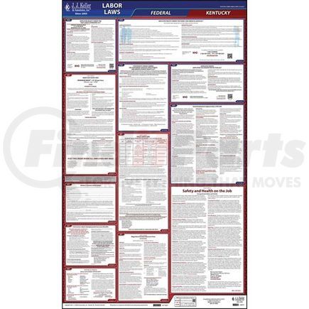 62812 by JJ KELLER - 2022 Kentucky & Federal Labor Law Posters - All-In-One State & Federal Poster (English)