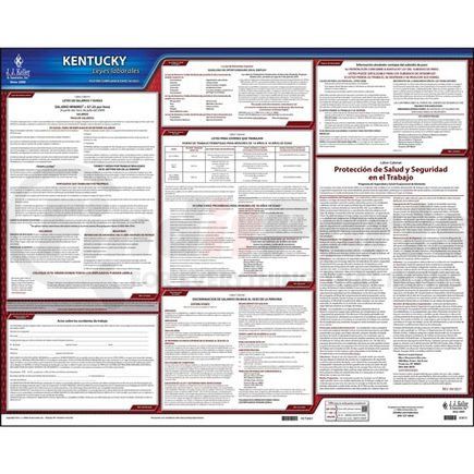 62815 by JJ KELLER - Poster - 2022 Kentucky & Federal Labor Law Posters - State Only Poster (Spanish)