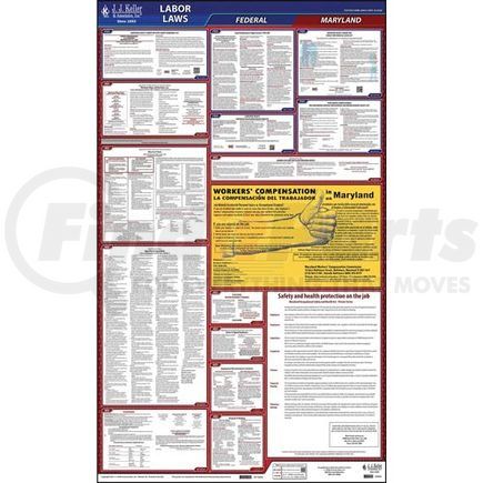 62824 by JJ KELLER - 2022 Maryland & Federal Labor Law Posters - All-In-One State & Federal Poster (English)