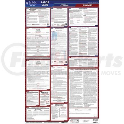 62832 by JJ KELLER - 2021 Michigan & Federal Labor Law Posters - All-In-One State & Federal Poster (English)