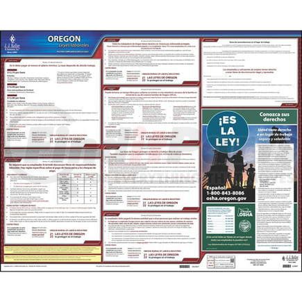 62893 by JJ KELLER - 2022 Oregon & Federal Labor Law Posters - State Only Poster (Spanish)