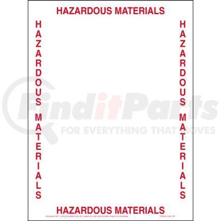 875 by JJ KELLER - Hazardous Materials Bill of Lading Envelope - 9" x 12"