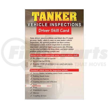 9085 by JJ KELLER - Tanker Vehicle Inspections - Driver Skills Cards - Tanker Vehicle Inspections - Skills Cards