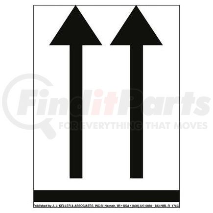 8332 by JJ KELLER - Orientation Arrows - Aircraft Package Marking - Orientation Arrows