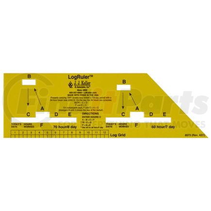 8573 by JJ KELLER - Standard Log Aid Ruler - Small Size