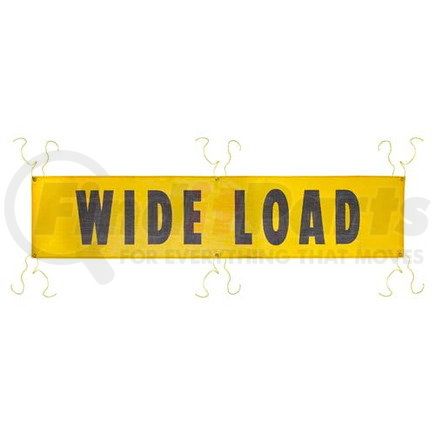 8598 by JJ KELLER - Mesh Wide Load Banner w/ Grommets for Ropes - 7' x 18"