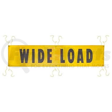 JJ Keller 8598 Mesh Wide Load Banner w/ Grommets for Ropes - 7' x 18"