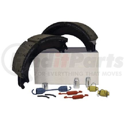 KT4709E2420 by BENDIX - Drum Brake Shoe Kit - Relined, 16-1/2 in. x 7 in., With Hardware, For Bendix® (Spicer®) Extended Service II Brakes