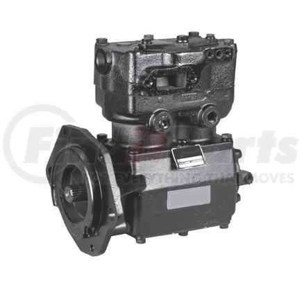 EL16100X by BENDIX - Midland Air Brake Compressor - Remanufactured, 4-Hole Flange Mount, Gear Driven, Water Cooling