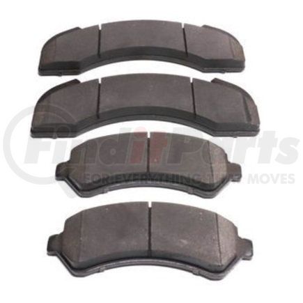 E11102250 by BENDIX - Formula Blue™ Hydraulic Brake Pads - Heavy Duty Extended Wear, With Shims, Front or Rear, 7142-D225, 7808-D225, 7813-D225, 7818-D225, 7819-D225 FMSI