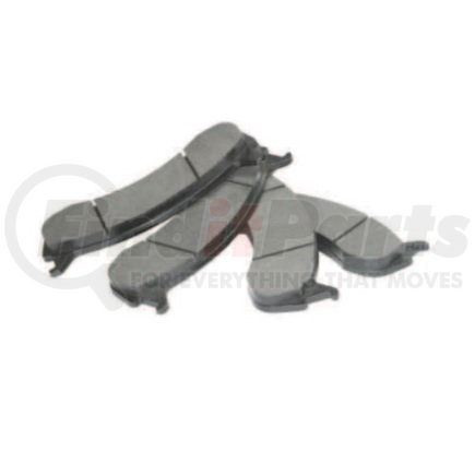 E10702250 by BENDIX - Formula Blue™ Hydraulic Brake Pads - Semi-Metallic, Without Shims