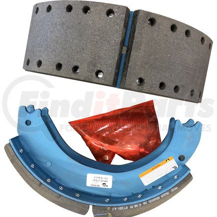 KT4719E2BA202R by BENDIX - RSD-Certified Friction Drum Brake Shoe Kit - Relined, 16-1/2 in. x 5 in., With Hardware, For Bendix® (Spicer®) Extended Services II Brakes