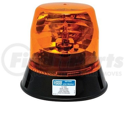 5813A by ECCO - Beacon Light - 3 Bolt Mount, Low-Profile, Amber, 12 Volt