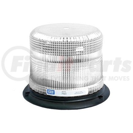7965C by ECCO - 7965 Series Pulse 2 LED Beacon Light - Clear, 3 Bolt / 1 Inch Pipe Mount