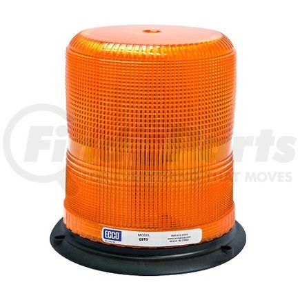 6570A by ECCO - 6570 Series Strobe Light - Medium-Profile, 3 Bolt Mount, Amber, 12-48 Volt