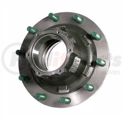 10209--ML by WEBB - Hub - 10 Stud, with 11.25 Dia. Bolt Circle, Outboard Drum (3/4"-16) Stud, Steel/Alum Disc Wheel