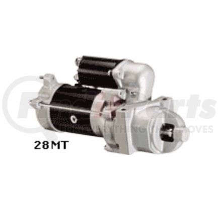 10465168 by DELCO REMY - Starter Motor - 28MT Model, 12V, 10 Tooth, Pad Mounting, Clockwise