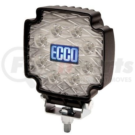 EW2102 by ECCO - EW2102 Equinox Series Work Light - Flood Beam, Square, 1 Bolt Mount, White