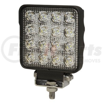 EW2421 by ECCO - Work Light - 16 LED, Flood Beam, Square, 1 Bolt Mount, White