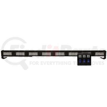 37038AS by ECCO - Light Bar - LED Safety Director, 32 Flash Patterns, In-Cab Controller, Amber