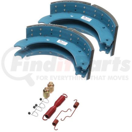 KT4709E2BA230 by BENDIX - Drum Brake Shoe Kit - Relined, 16-1/2 in. x 7 in., With Hardware, For Bendix® (Spicer®) Extended Service II Brakes