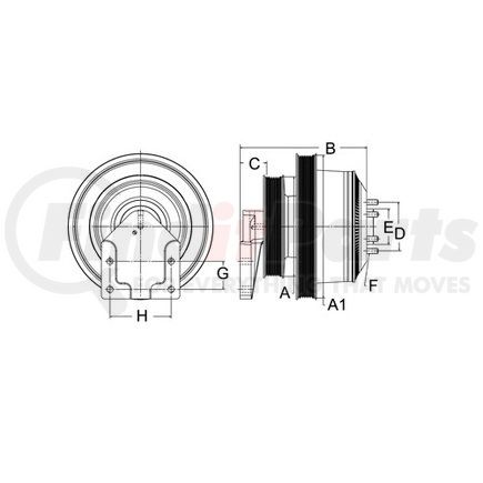 99A9526 by HORTON - DM Advantage Fan Clutch