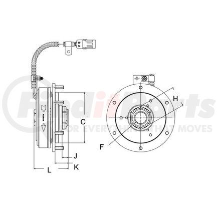 996012 by HORTON - EC450 Fan Clutch