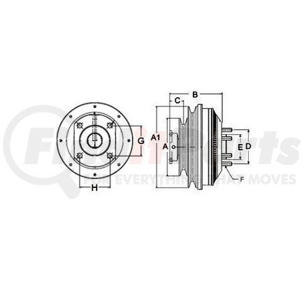 791041 by HORTON - Engine Cooling Fan Clutch