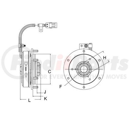 996018 by HORTON - EC450 Fan Clutch